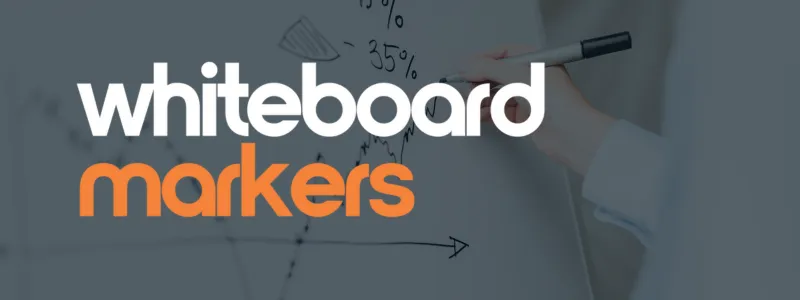 Reliable whiteboard markers for flawless writing and easy erasing.